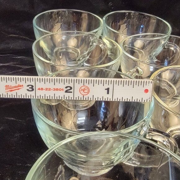 Vintage Anchor Hocking Clear Glass Punch Cups, Set of 8 - Picture 3 of 8